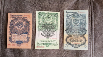 Reimpresión en papel con marca de agua Rusia URSS años 1947-1957. ¡¡ENVÍO GRATIS!!

