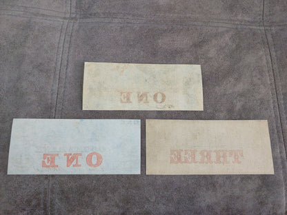 1 Dollar 1853 Cochituate Bank and 1859 Ocoee Bank Reverse Side