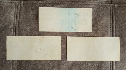 100, 500 and 1000 Dollar 1875 US Gold Certificates Reverse Side