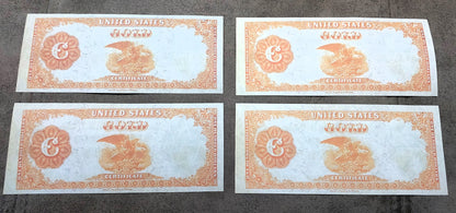 100 Dollar 1882 US Gold Certificate Orange Reverse Side