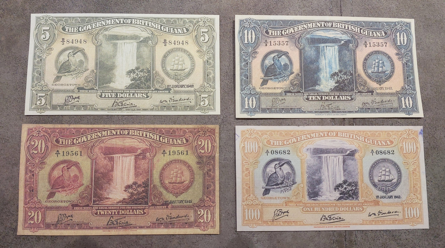 Reprint on paper with W/M British Guiana Administration 1916-1952 FREE SHIPPING