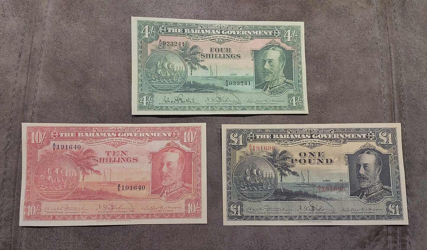 Reprint on paper with W/M Bahamas Goverment 1919-1952 y. UK colony.