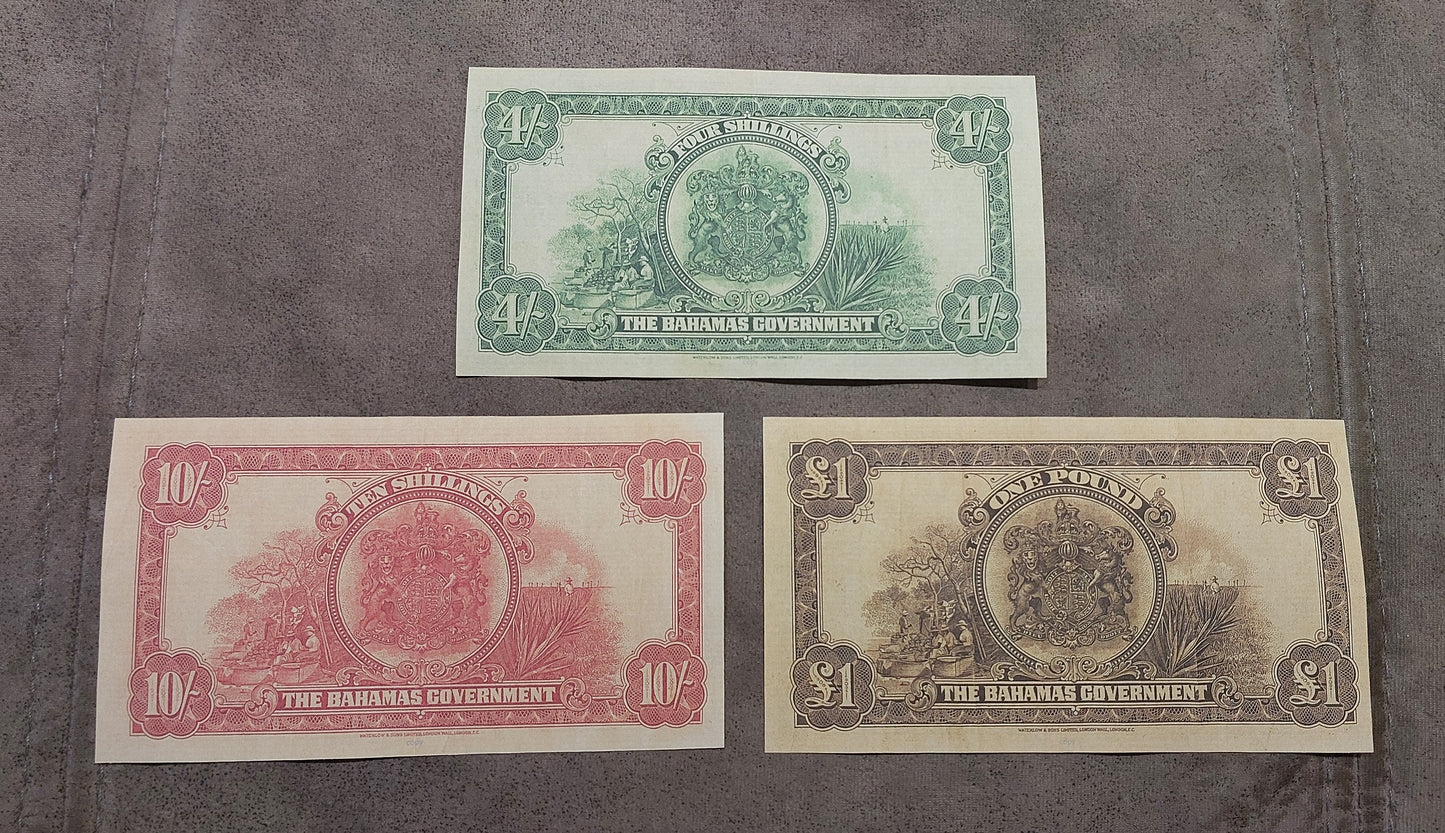 Reprint on paper with W/M Bahamas Goverment 1919-1952 y. UK colony.