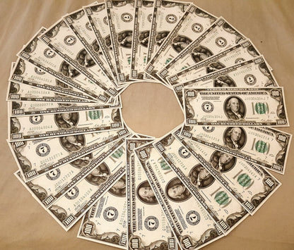 100 dollar 1995 1996 1997 1998 1999