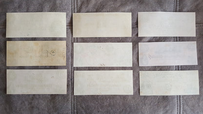 Historic 1859 Colonial Bank of Canada Banknotes Collection Reverse Side Series