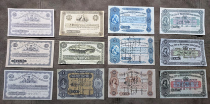 1870-1910 Australia Colonial Pound Banknotes Complete Collection Set G