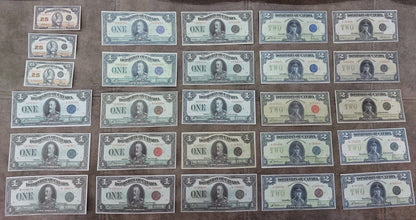 1923 Dominion of Canada Numismatic Specimen Notes Set B Varieties