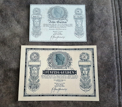 Reprint on paper with W/M Old German states, first banknotes 1772-1849 years.