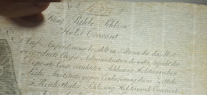 Reprint on paper with W/M Old German states, first banknotes 1772-1849 years.