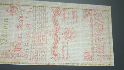Reprint on paper with W/M Austria First Banknotes 1759-1762 years. FREE SHIPPING