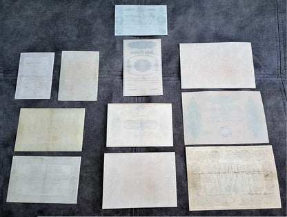 Reprint on paper with W/M Austria Banknotes 1813 - 1825 year. FREE SHIPPING