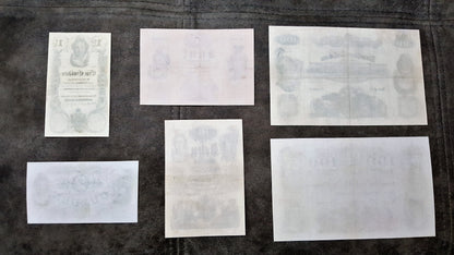 Reprint on paper with W/M Austria Banknotes 1847-1848 years. FREE SHIPPING