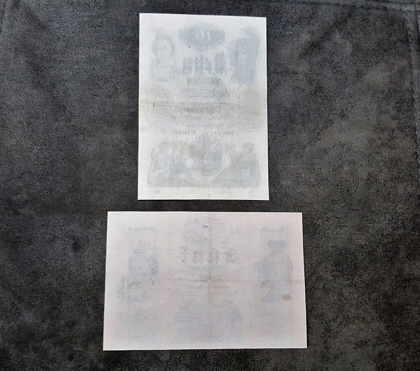 Reprint on paper with W/M Austria Banknotes 1847-1848 years. FREE SHIPPING