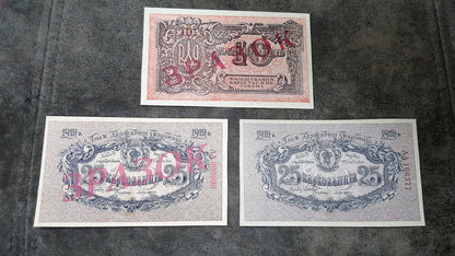Reprint on paper with W/M 1918 - 1920 Ukraine FREE SHIPPING!!!