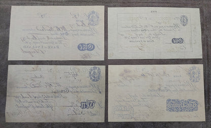 Reprint on paper with W/M England  1 - 200 Pound 1790-1818 y. UK FREE SHIPPING!