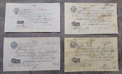 Reprint on paper with W/M England  1 - 200 Pound 1790-1818 y. UK FREE SHIPPING!