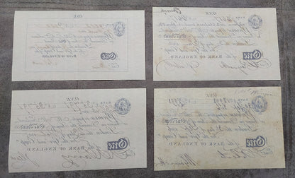Reprint on paper with W/M England  1 - 200 Pound 1790-1818 y. UK FREE SHIPPING!