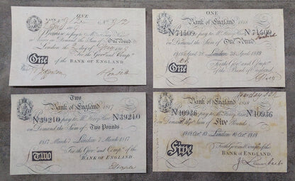 Reprint on paper with W/M England  1 - 200 Pound 1790-1818 y. UK FREE SHIPPING!