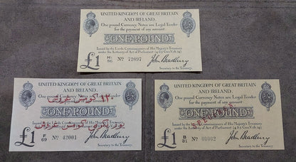 Reprint on paper with W/M Great Britain UK Shilling+Pound 1914-1917 FREE SHIPP.