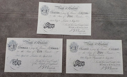 Reprint on paper with W/M Great Britain, England 1 - 100 Pound 1900-1917 y. UK