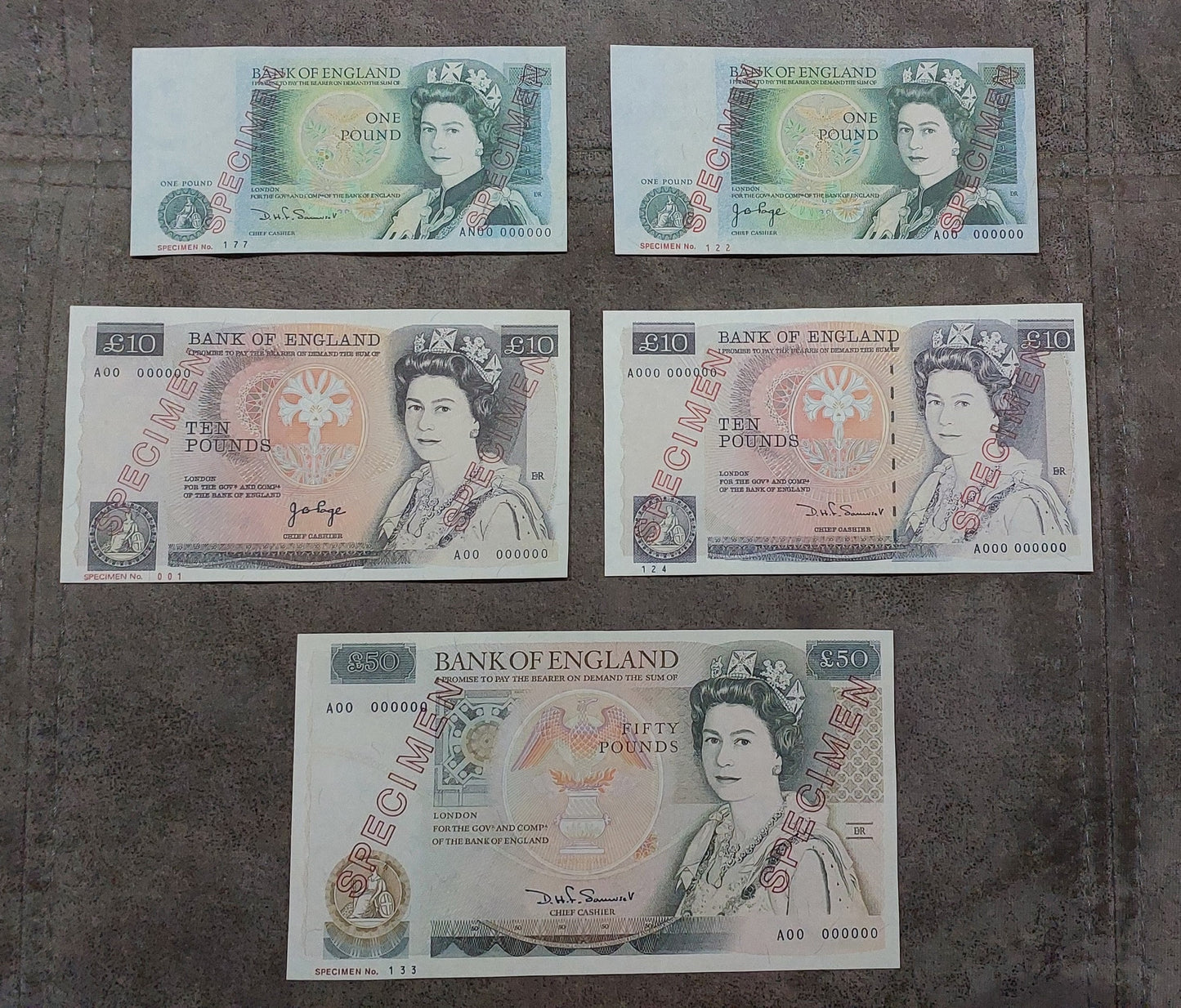 Reprint on paper with W/M Great Britain UK Pound 1961-1994 England FREE SHIPP.