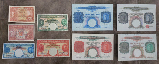 Reprint on paper with W/M MALAYA BRITISH ADMINISTRATION 1941-1942 y. UK colony.