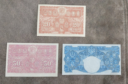 Reprint on paper with W/M MALAYA BRITISH ADMINISTRATION 1941-1942 y. UK colony.