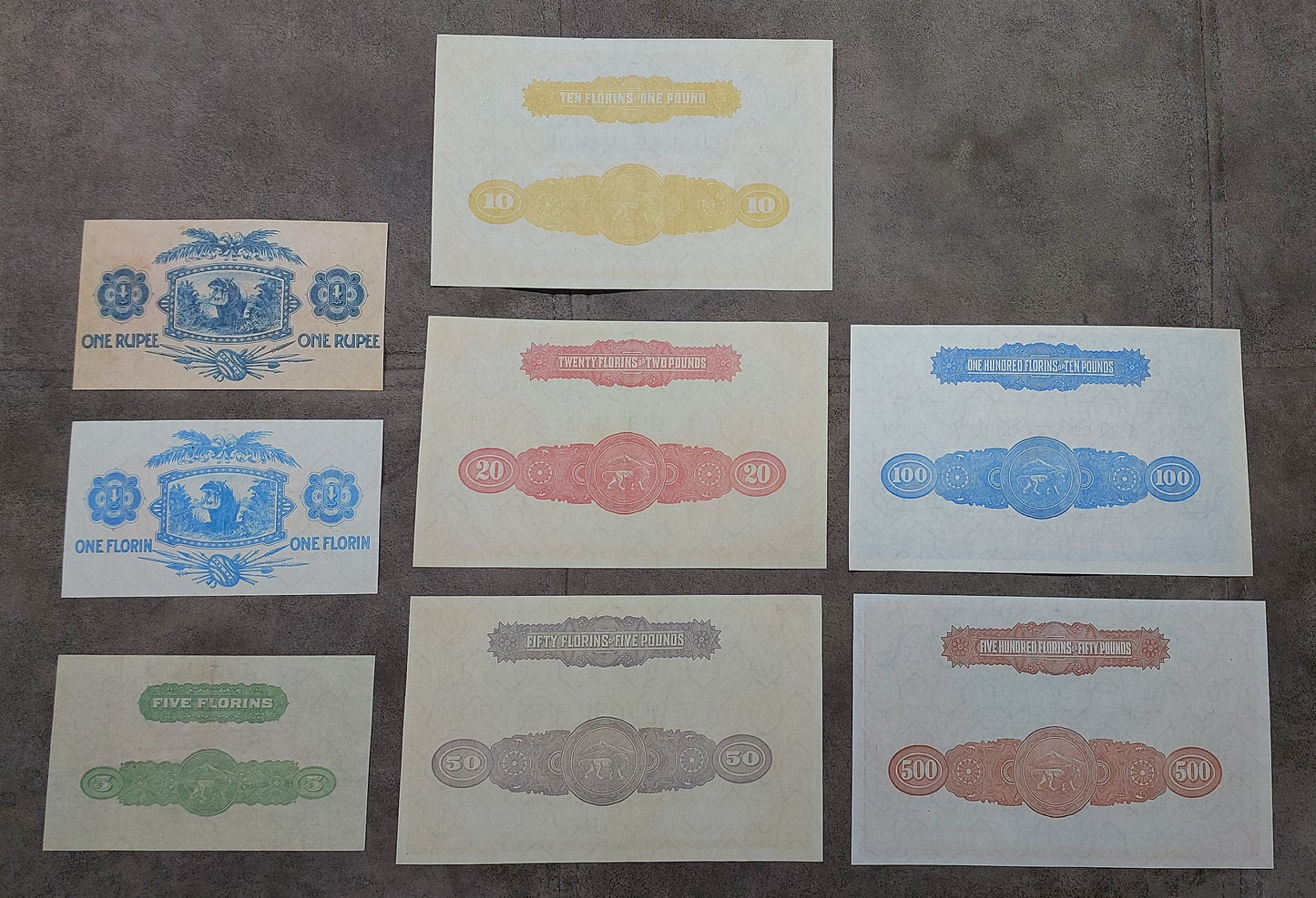 Reprint on paper with W/M East Africa 1920 y. British Administration, UK colony.