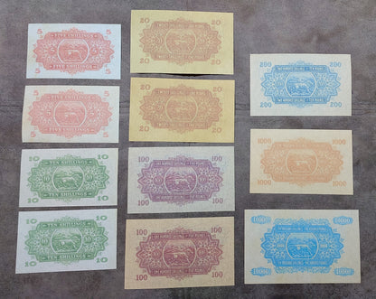 Reprint on paper with W/M East Africa 1921-1933 y. British Admin, UK colony.