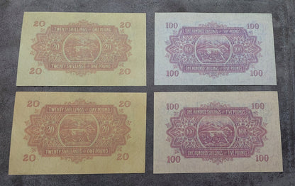 Reprint on paper with W/M East Africa 1921-1933 y. British Admin, UK colony.