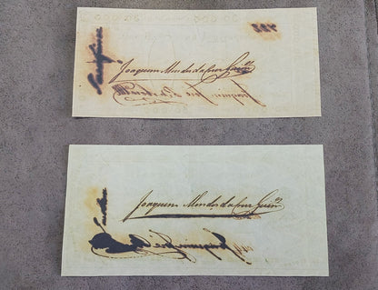 Reprint on paper with W/M Brazil banknotes 1833 y. Copper Exchange FREE SHIPPING