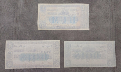 Reprint on paper with W/M Brazil notes 1852 - 1870 y.  FREE SHIPPING