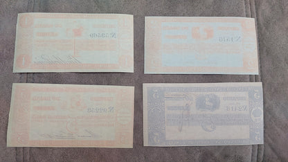 Reprint on paper with W/M Brazil banknotes 1837-1858 FREE SHIPPING