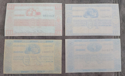 Reprint on paper with W/M Brazil banknotes 1837-1858 FREE SHIPPING