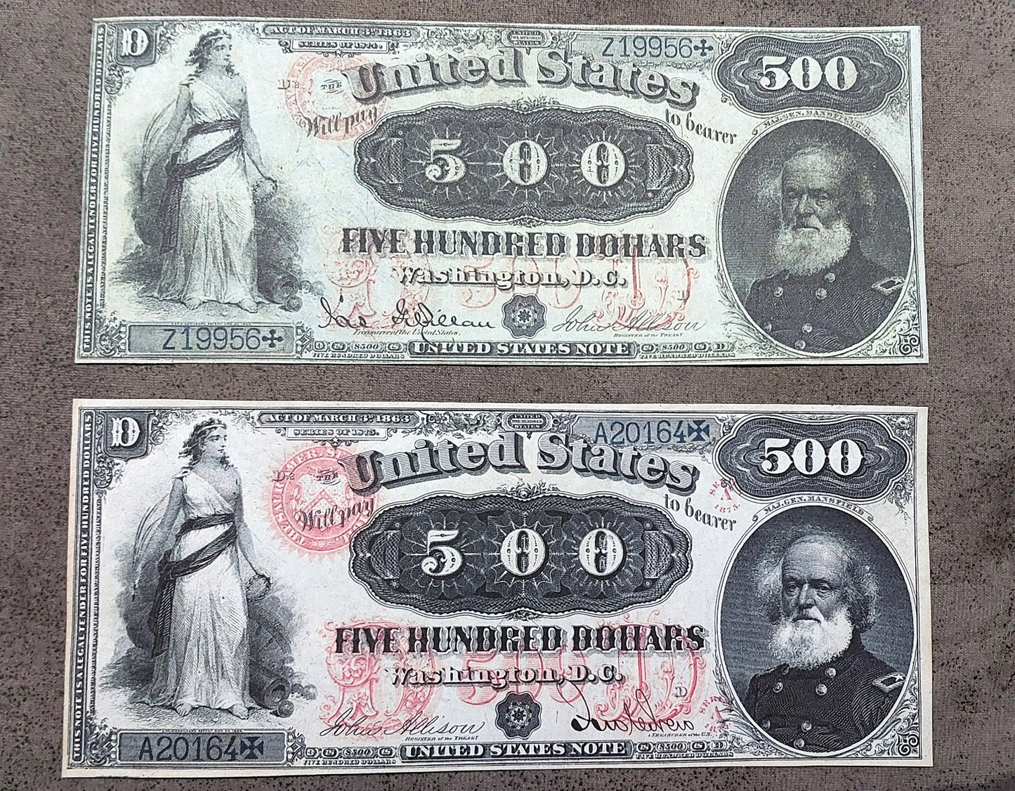 Reprint on paper with W/M United States All types 1874-1875 FREE SHIPPING !
