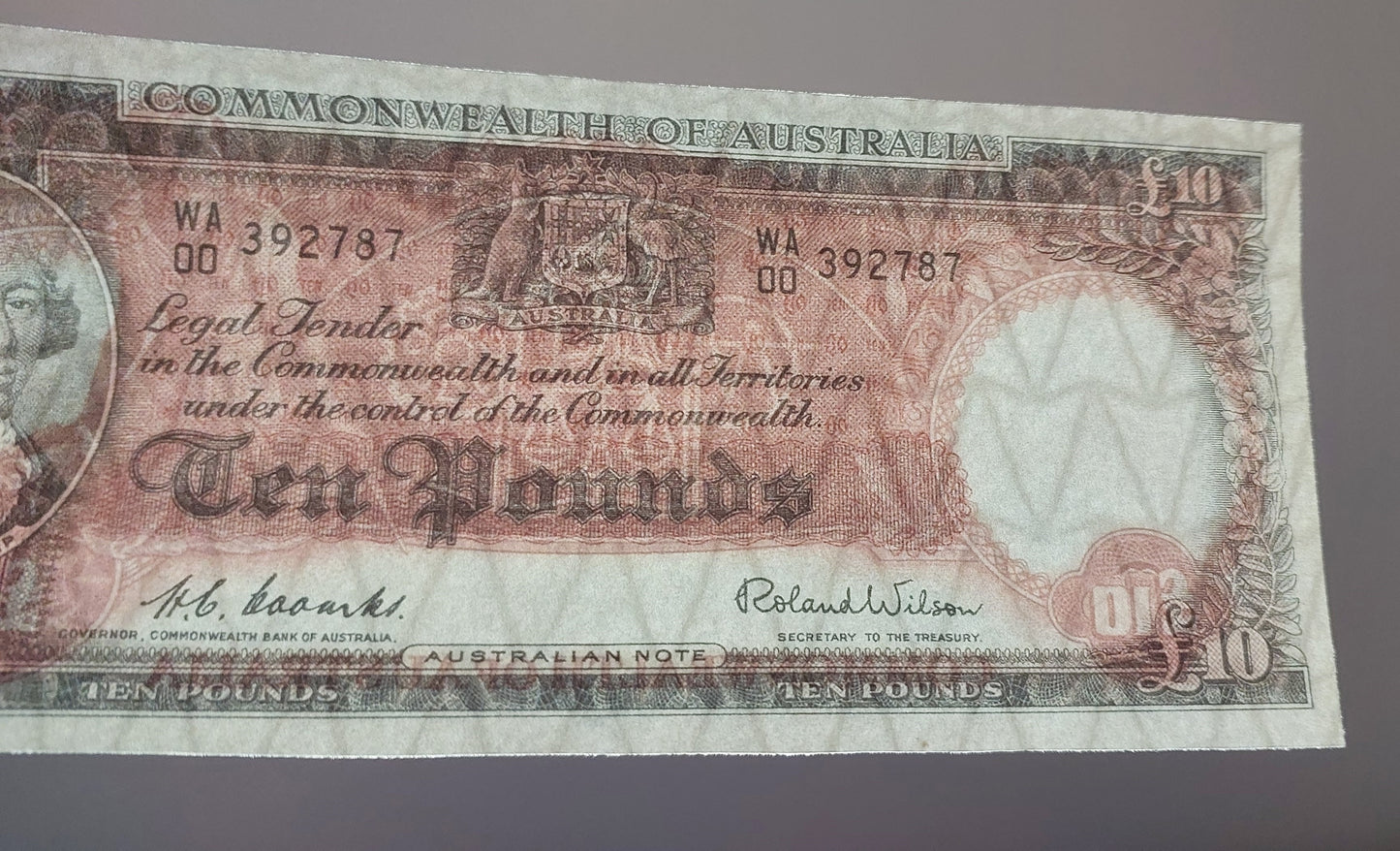 Reprint on paper with W/M Commonwealth of Australia 1953-1994 y. Free Shipping !