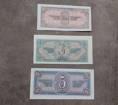 Reprint on paper with W/M Russia 1934-1938 Ruble and Chervonec FREE SHIPPING !!!