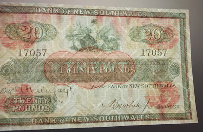 20 Pound 1905 Bank of New South Wales