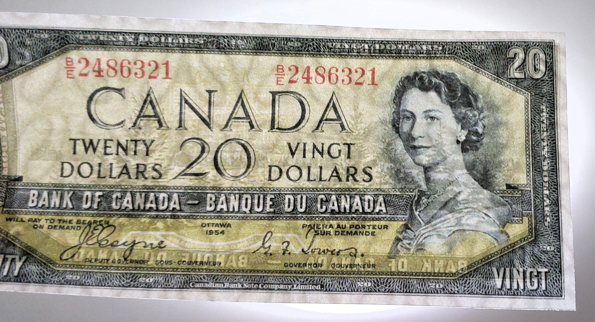 Bank of Canada 20 1954 Modified Series 