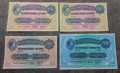 Reprint on paper with W/M East Africa 1938-1952 y. British Admin, UK colony.