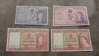 Reprint on paper with W/M Bank of Southern Rhodesia 1938-1958 y. UK colony.