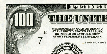 Reprint on paper with W/M United States 100$ – old-style bills. A pack – 20 pieces!!!  FREE SHIPPING!