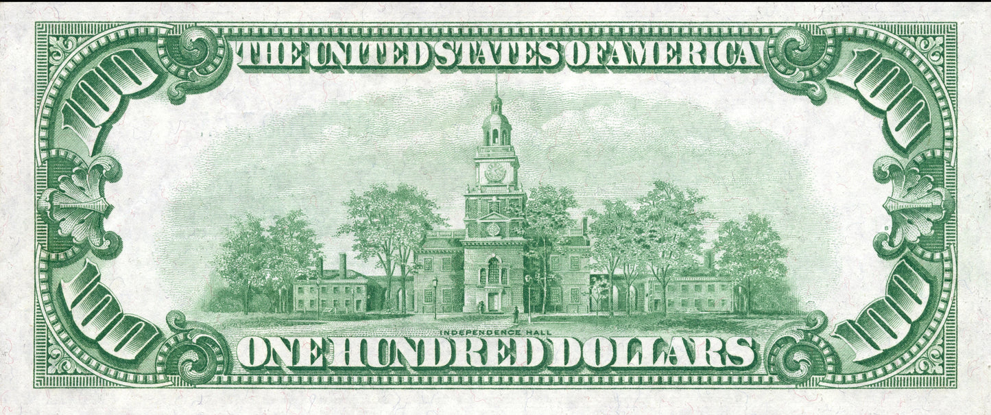 Reprint on paper with W/M United States 100$ – old-style bills. A pack – 20 pieces!!!  FREE SHIPPING!