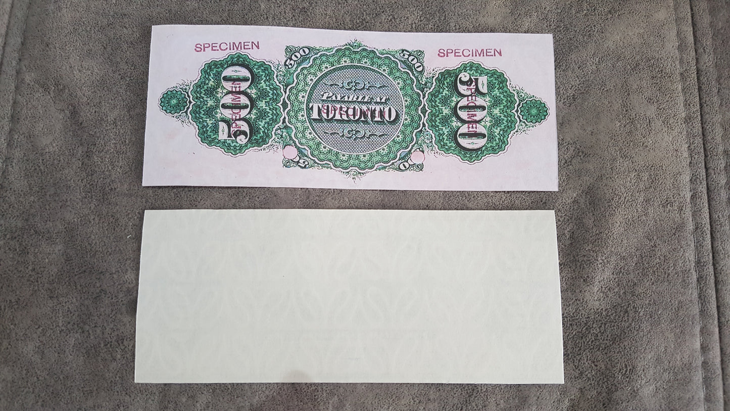 Reprint on paper with W/M Dominion of Canada 1870-1872 y. FREE SHIPPING !