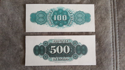 Reprint on paper with W/M Province Bank of Canada 1866 y. FREE SHIPPING !