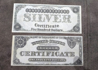 Reprint on paper with W/M United States 1880 Silver Dollar FREE SHIPPING!!!