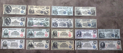 US National Bank Notes 1882-1927 Large Size Set
