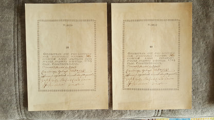 Nachdruck auf Papier mit W/M Russland 1769-1785 Erstes Papiergeld KOSTENLOSER VERSAND!!!