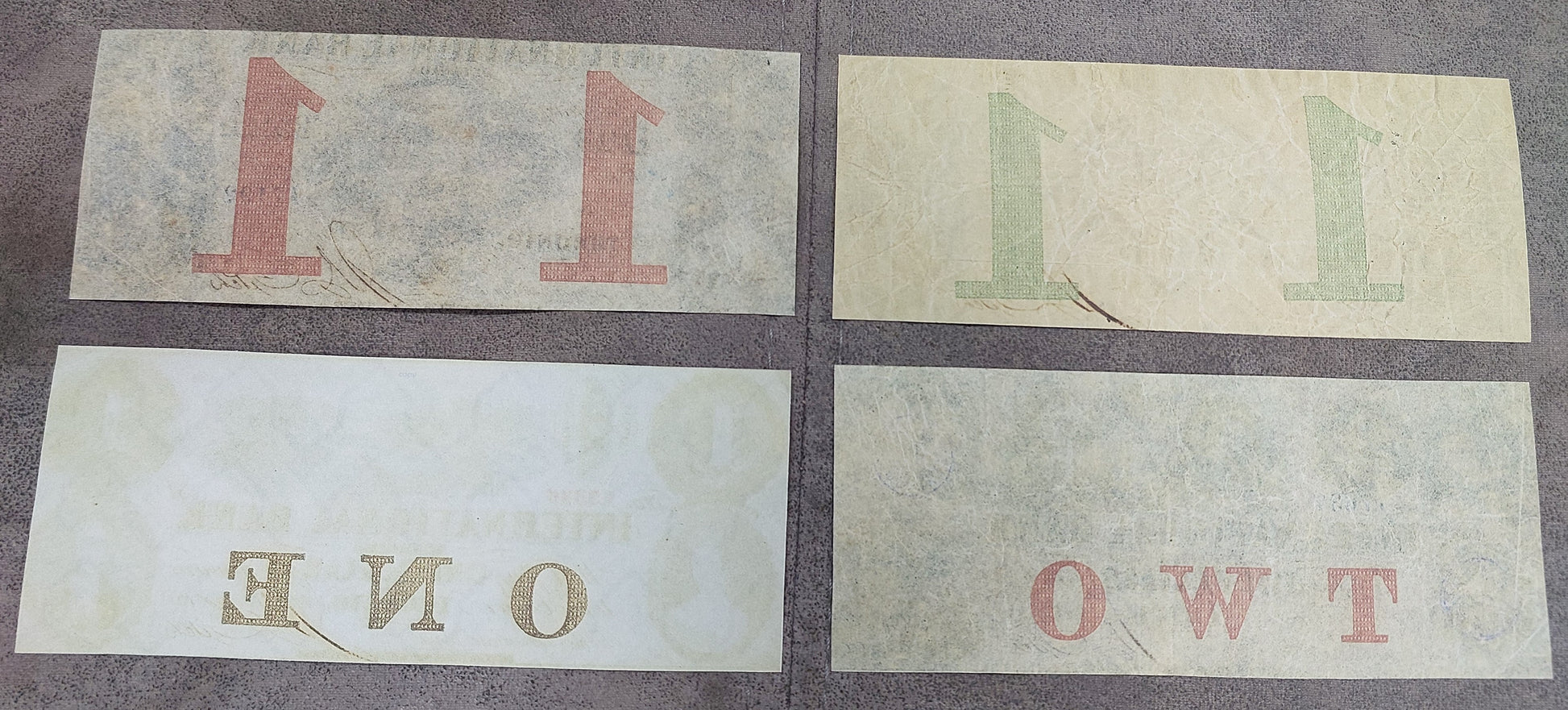 Canada International Bank 1 Dollar 1858 Currency Notes Back Side