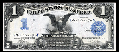 Custom Serial Number Banknote - 1 dollar 1899 Unique Birthday & Anniversary Gift